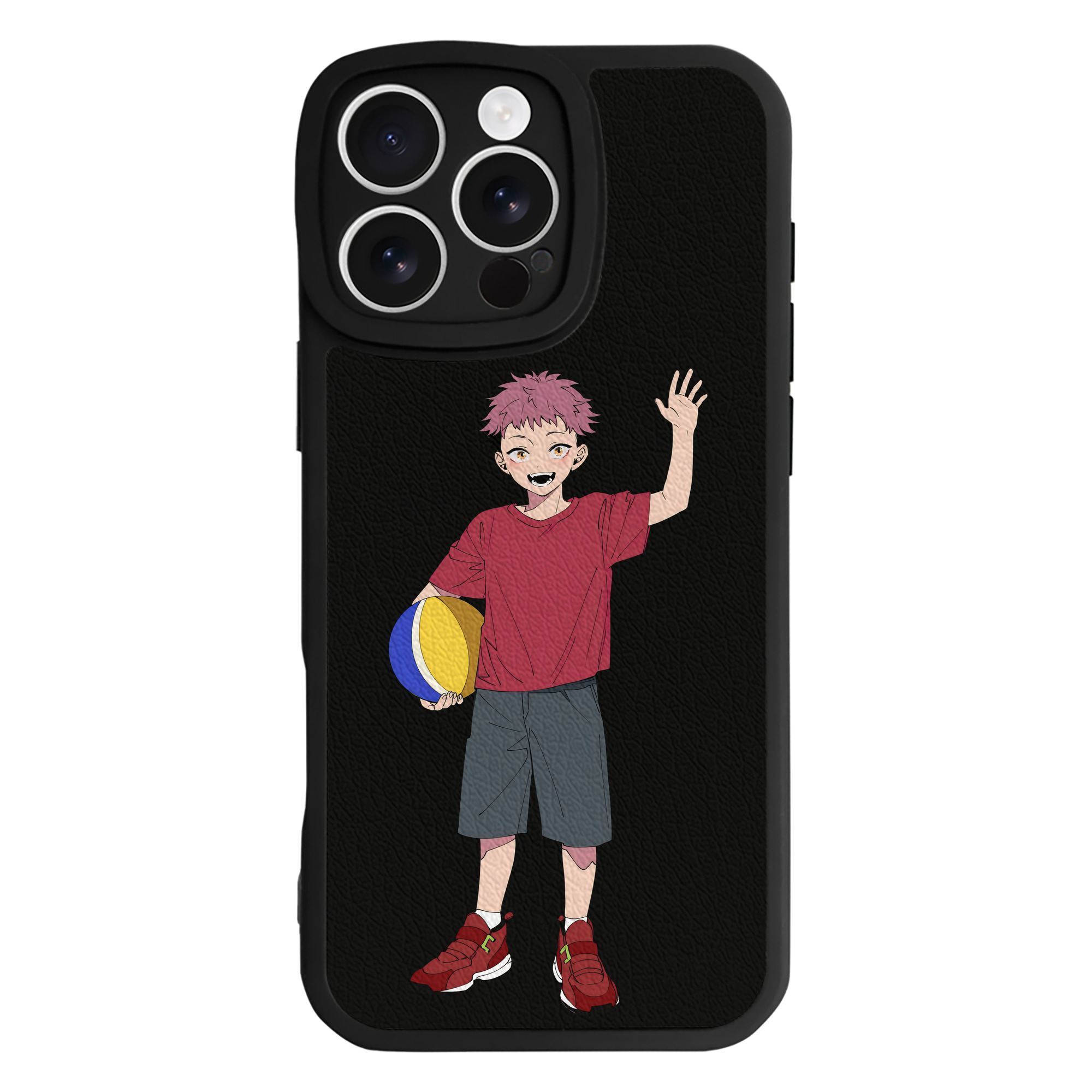 （画像用） 呪術廻戦 Jujutsu Kaisen 【iPhone 16シリーズ対応】シリコンスマホケース（レザー調） 材質：シリコン